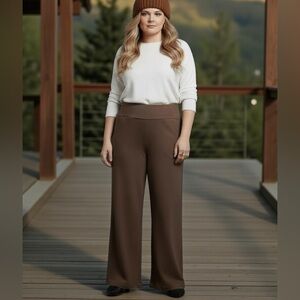 Dear Scarlett Brown Pull-On Dress Pants | Workwear | Size L